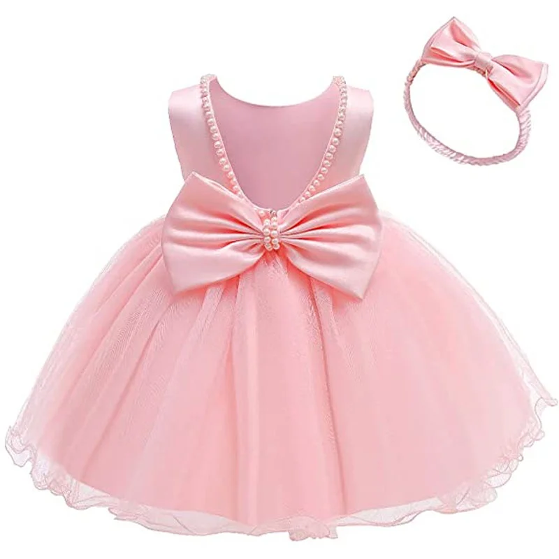 New Elegant Dress for Girls Baby 1st Birthday Party Dress Infant Dress Girls Christmas Wedding Princess Dress kid Festive Dress