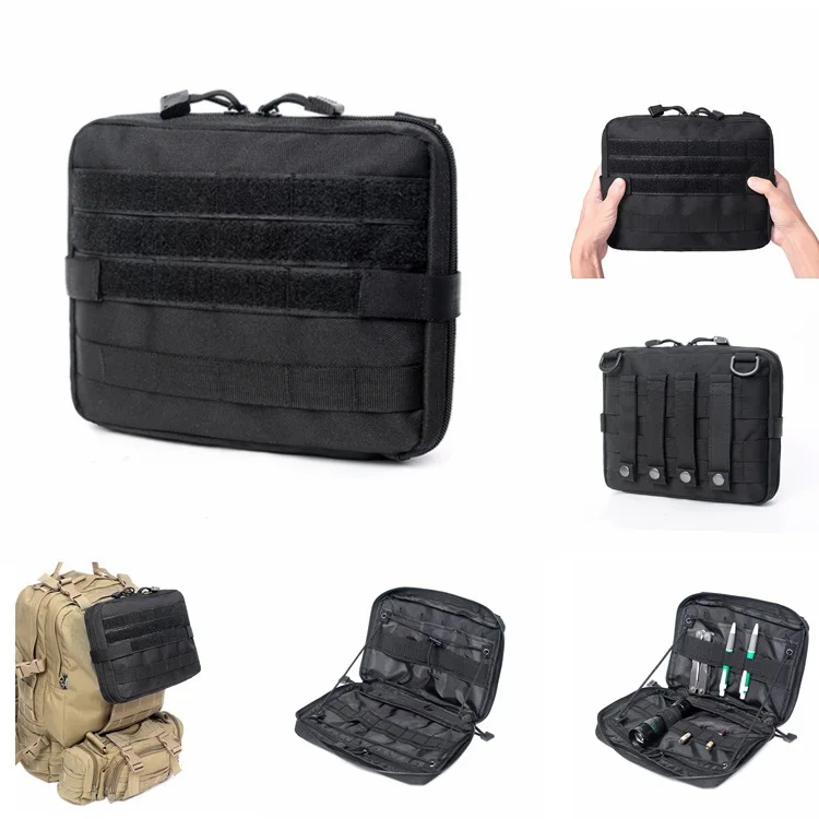 Bolsa Tática Médica Portátil para Uso Externo, Organizador de Cintura MOLLE para Camping, Caminhada, Viagem e Carro