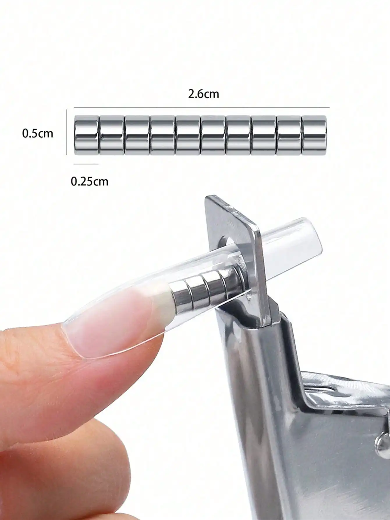 

10 шт./упак. Многофункциональный магнитный магнит для дизайна ногтей «Кошачий глаз», круглый и мощный цилиндрический магнит-ручка для УФ-геля для ногтей