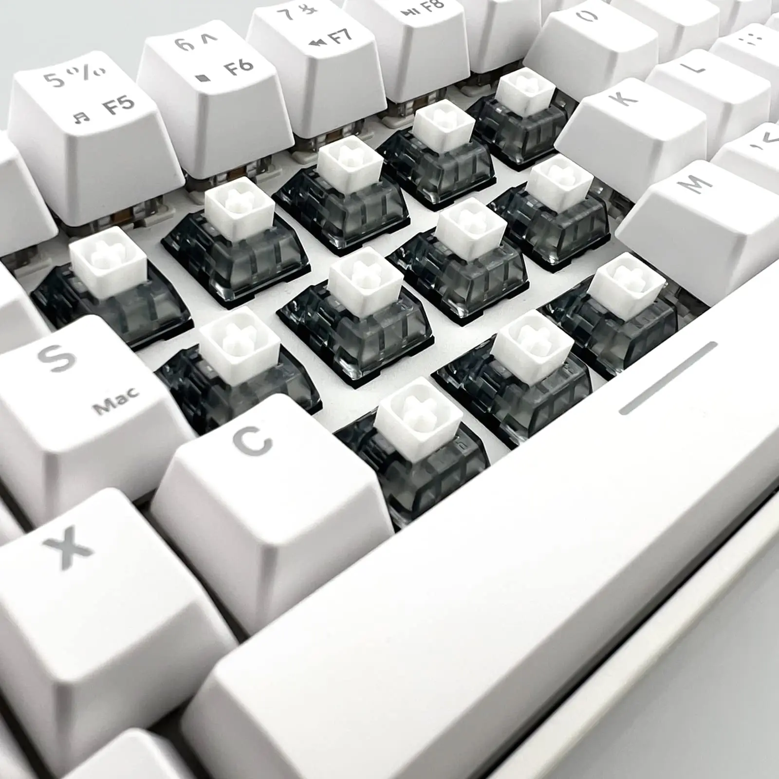 Przełączniki mechaniczne Kailh Box White V2, 5-pinowe, 45gf, z dźwiękiem klik, wstępnie smarowane, wodoodporne, zestaw przełączników do klawiatury gamingowej 60%, 60 sztuk. — zdjęcie produktu 3