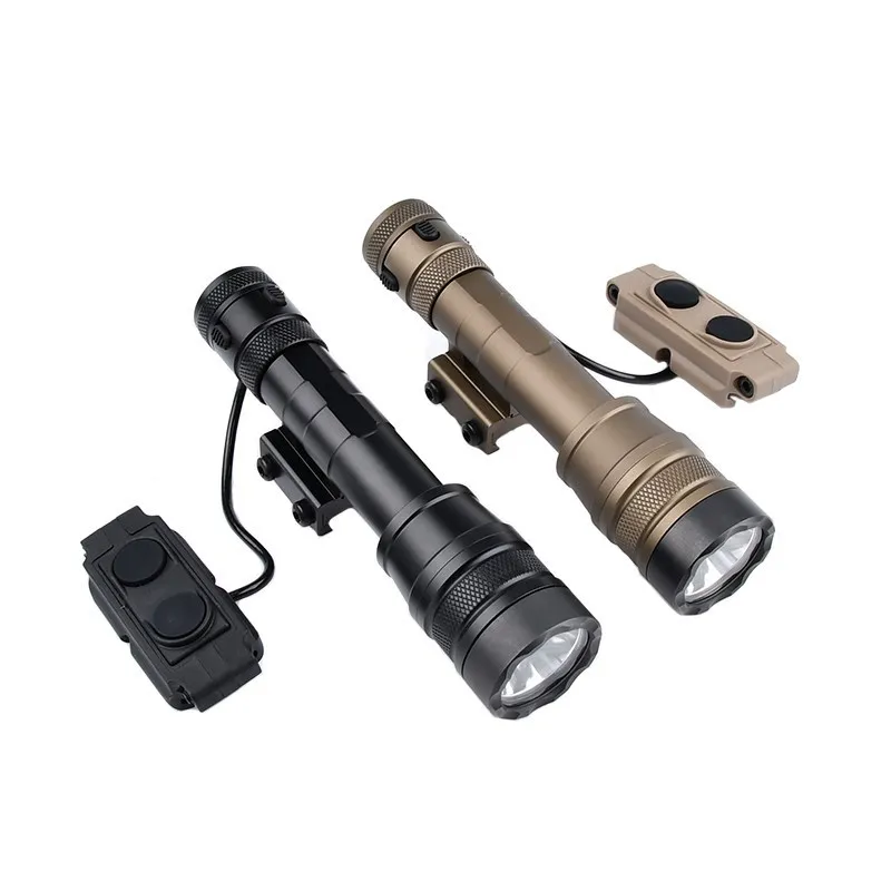 WADSN Tactical REIN 1.0 Metal Flashlight IR LED Airsoft Hunting Weapon Scout Light Fit 20mm  Picatinny Rail with Pressure Switch