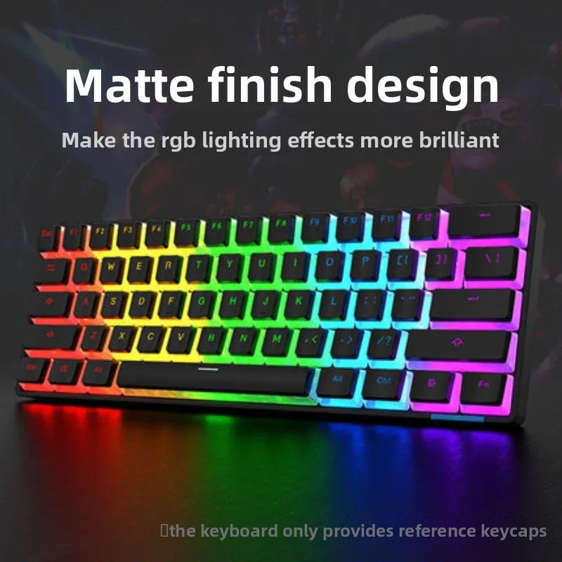 Double skin milk jelly pudding keycap DIY keyboard frosted 117 full key dual color PBT phonetic Thai Korean Russian
