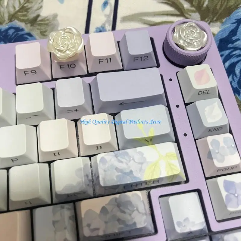 U2JE Colorful Knob Button For Hi75 K81 Keyboards Enhancement Smooth Rotation Mechanism Resin Keycap Enhances Accuracy