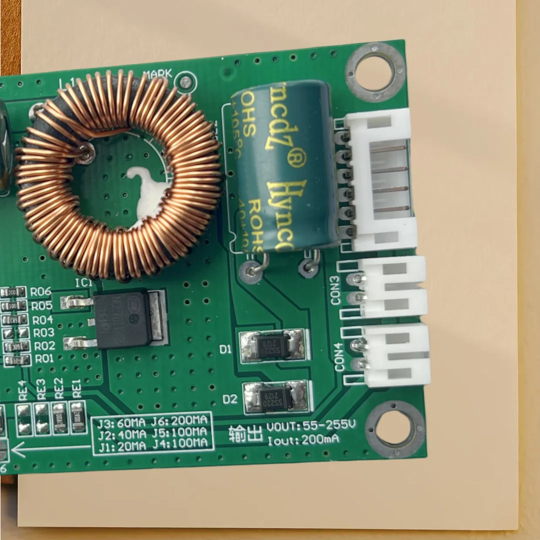 DC40V-165V 32 polegadas a 60 polegadas / 19 polegadas a 65 polegadas placa de alimentação LED de corrente constante para retroiluminação de TV LCD / placa de boost / placa de retroiluminação de TV
