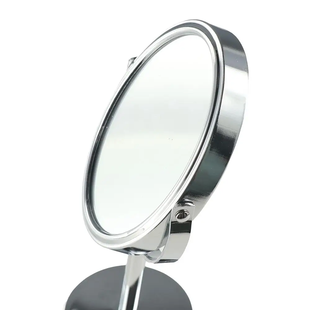 Miroir de courtoisie nardouble face, rotation à 360 °, support de bureau grossissant 1:2, décoration en alliage de carbone et de fer