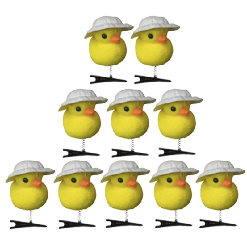 

Cartoon Duck Hairpin Adornment Unique Cartoon Duck Shaped Hairpin Hair Clip Headdress Accessory for Girls