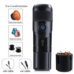 USB Capsule Espresso Maker Portable Coffee Maker for Car 12V Coffee Machine / Car Heating Coffee Cup / Fully semi-automatic