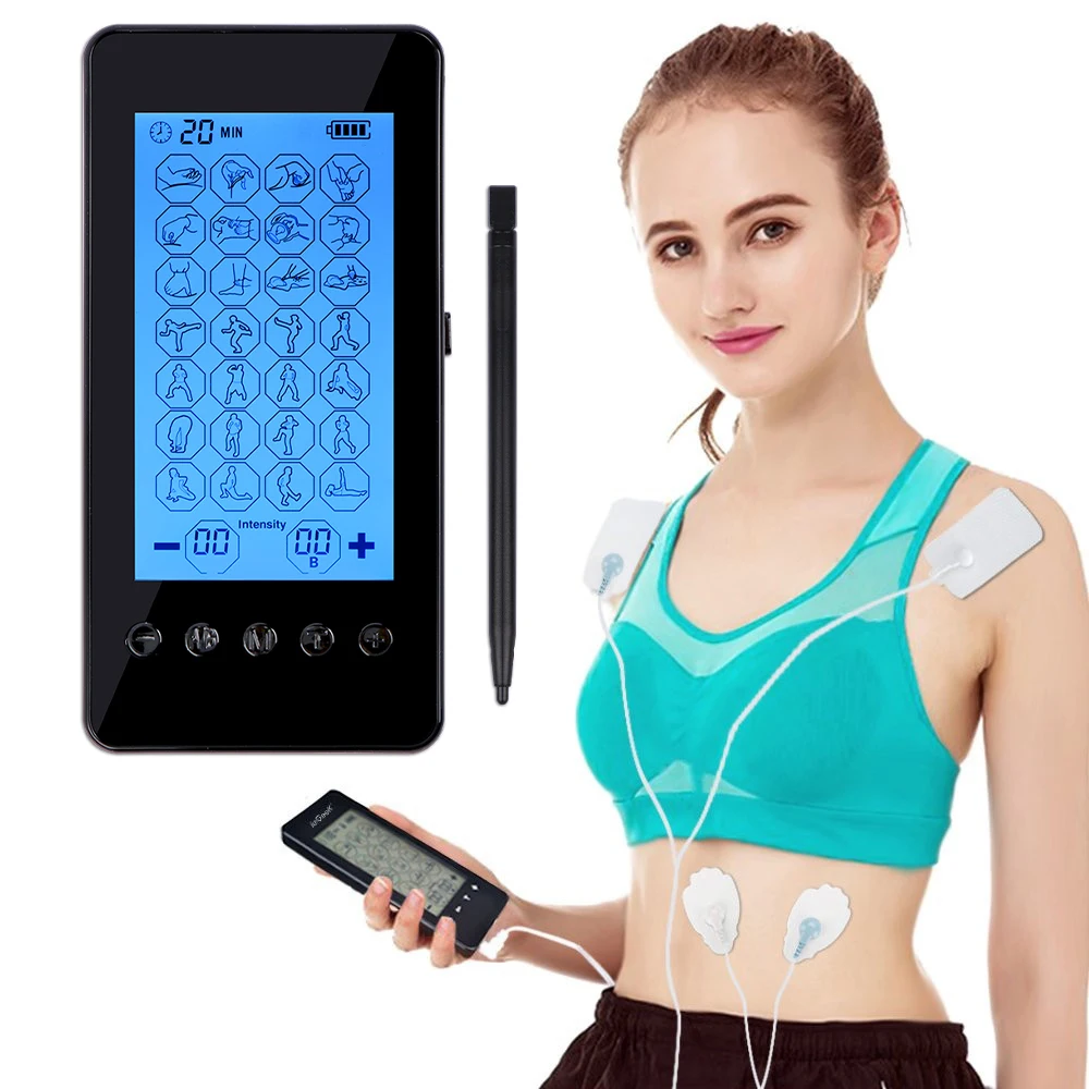 EMS Tens Unit Professional Muscle Electrostimulator Neck Back Foot Hand Leg Body Massager Electronic Acupuncture Physiotherapy