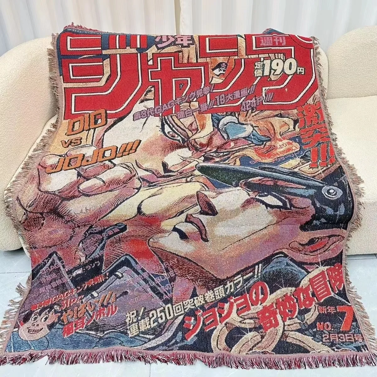 Anime Dragon Ball One Piece Cotton Thread Textile Blanket Casual Blanket Bedhead Blanket Decoration Sofa Cover Decorative Carpet