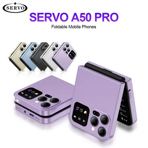 SERVO A50 PRO teléfono móvil plegable Auto FM Radio llamada grabación velocidad Dial voz mágica doble SIM GSM teléfono móvil desbloqueado 2,4 "tipo C