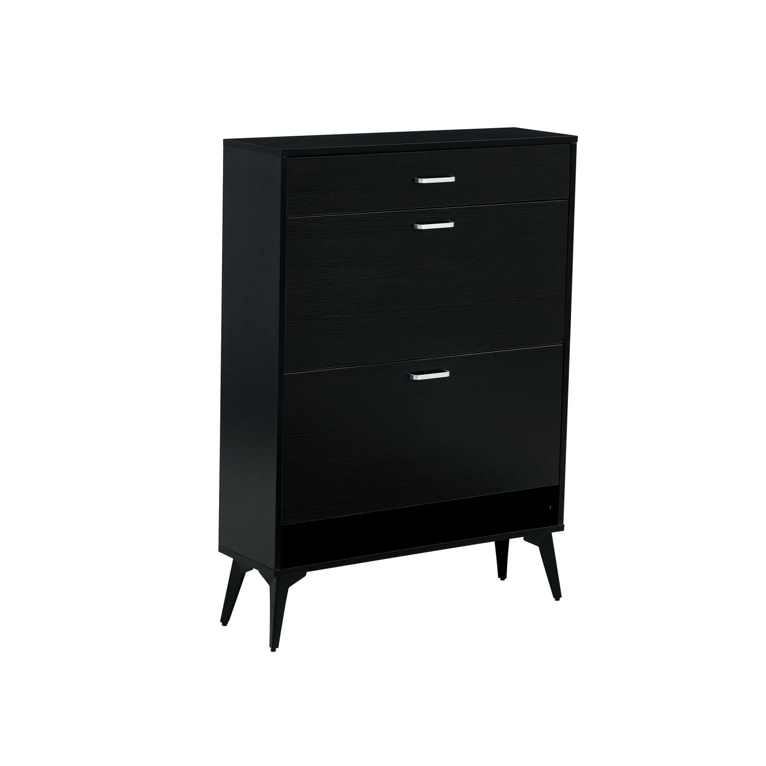 

Black Shoe Cabinet Organizer with Storage Shelves