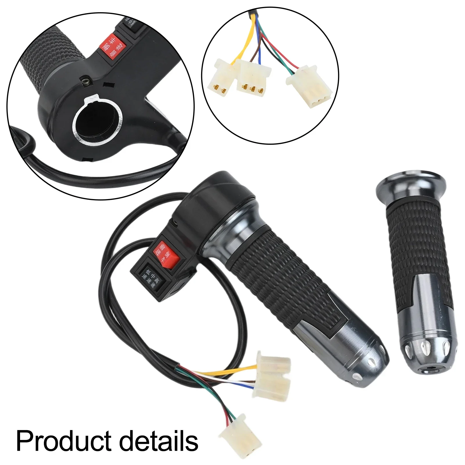 1 Pair Electric Vehicle  Throttle 3 Speed Reversing Batteryebike Electric Throttle Control Electric Bicycle Compatibility Parts