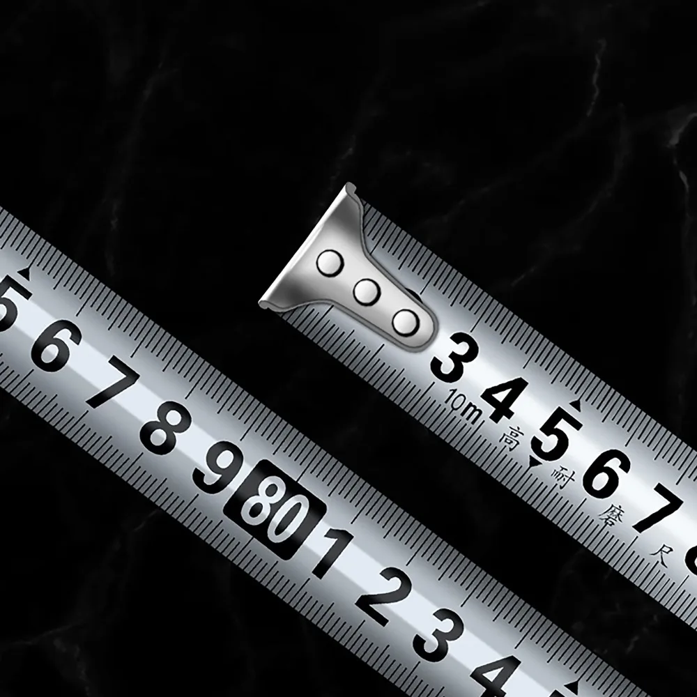 5m Length Tape Measure Nylon Coating Rubber Protective Casing Steel Measuring Tape Carbon Steel Clear Scale