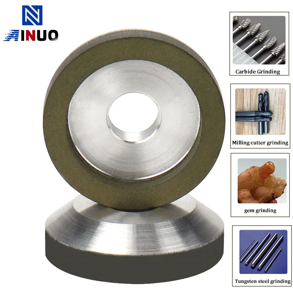 2 Inch Diamond Grinding Wheel Resin Cup Grinding Disc Cutting Tool For Carbide Milling Cutter Tungsten Steel Metal Grinding 50mm