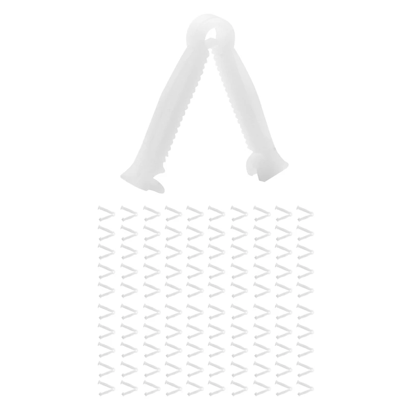 

100 Pcs Disposable Umbilical Cord Clip Clamps Animals Livestock Pig Equipment For Pig Animals