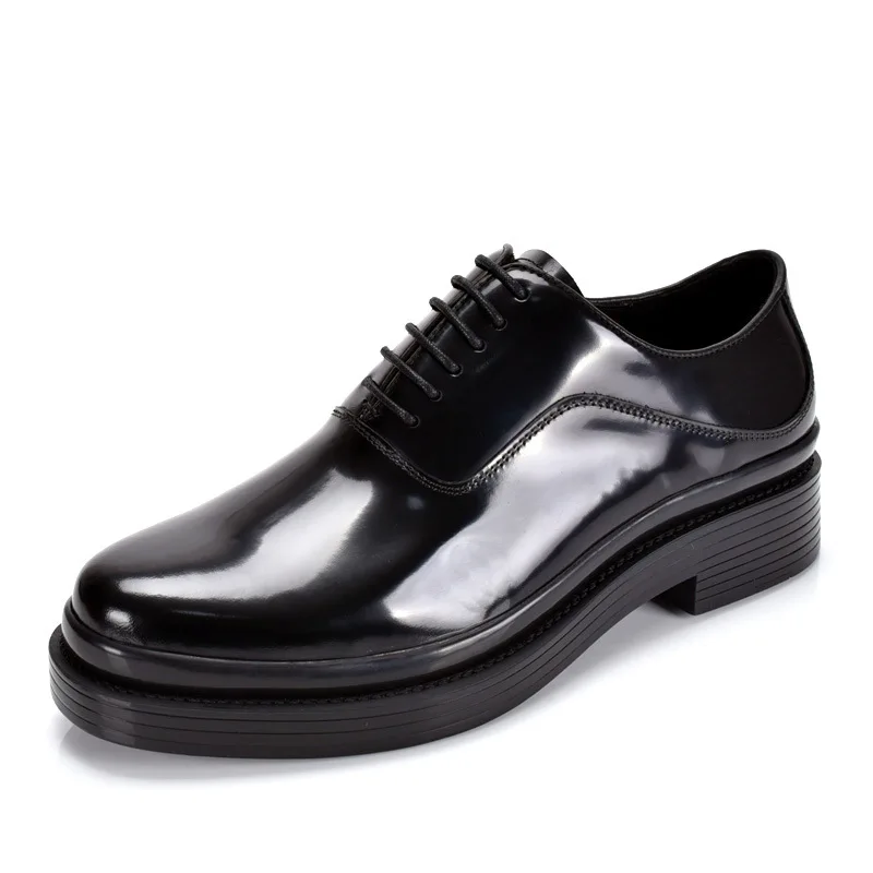 

Luxury Patent Leather Mens Dress Shoes Handmade Quality Genuine Leather Comfortable Elegant Black Wedding Social Shoes Man 2024