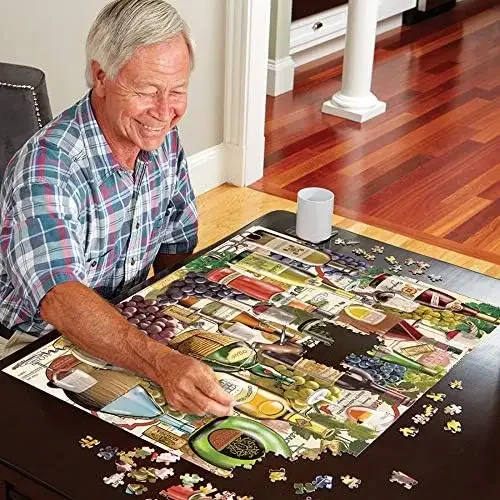 300/500/1000 pçs quebra-cabeça feliz cão papel quebra-cabeça presente para a família férias atividade quarto sala de jogos casa arte da parede decoração