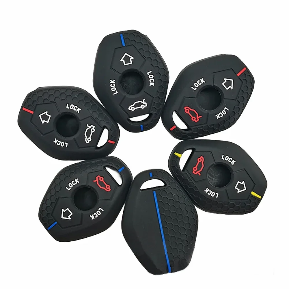 

Silicone Remote Key Case For Bmw E46 E60 X5 E53 E63 E39 E38 X3 F83 Z3 Z4 M5 3 5 7 Series 330i 325i Key Cover Car Accessories