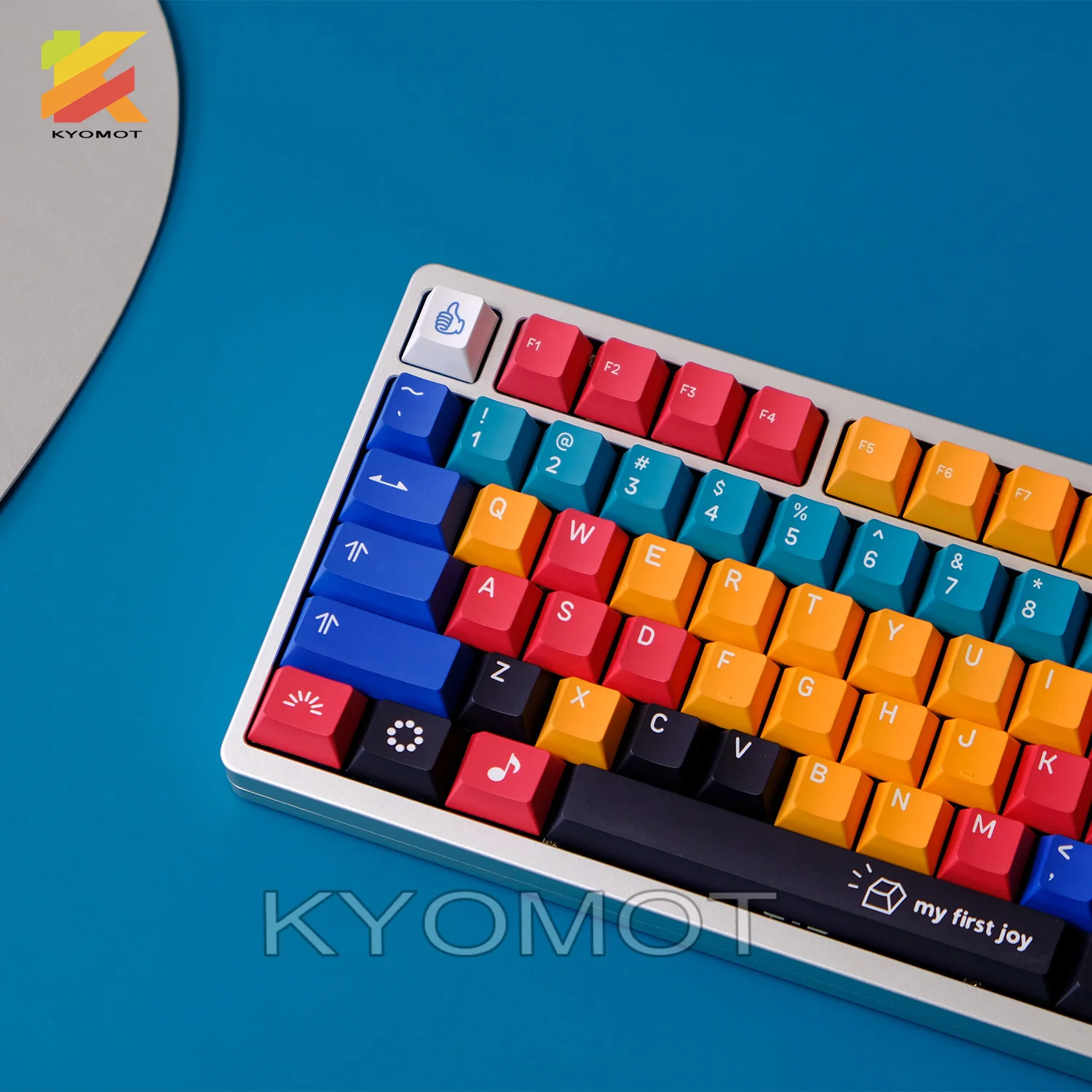 KYOMOT 150 Keys My First Joy Toy Keycaps Cherry Profile Dye-Sub Anime Keycap Set for Mx Cherry Switches Game Mechanical Keyboard