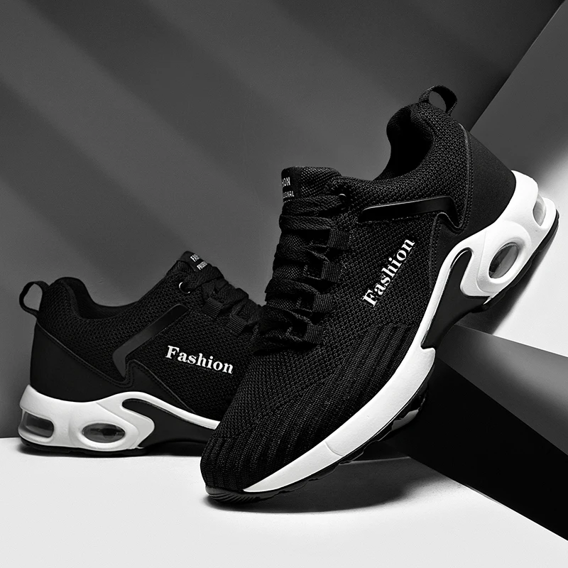 

Summer Men's Shoes Trend Casual Sneakers Comfortable Breathable Mesh Outdoor Running Thick Sole Anti Slip Hiking Men's Shoes