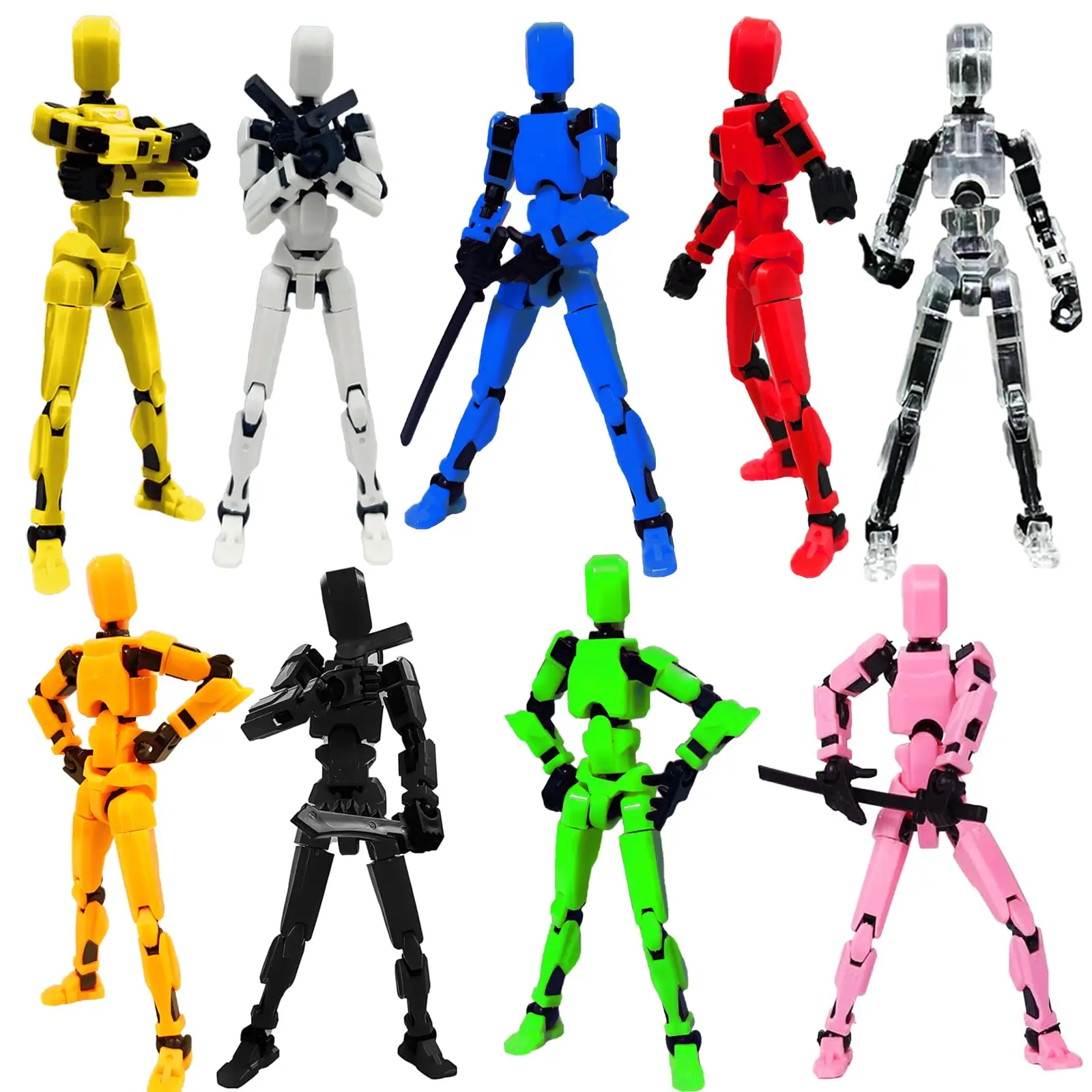 

2025 New Assembly Completed-Titan 13 Action Figure,Dummy Robot 13 Action Figure Set,3D Printed Multi-Jointed Action Figures,Nova