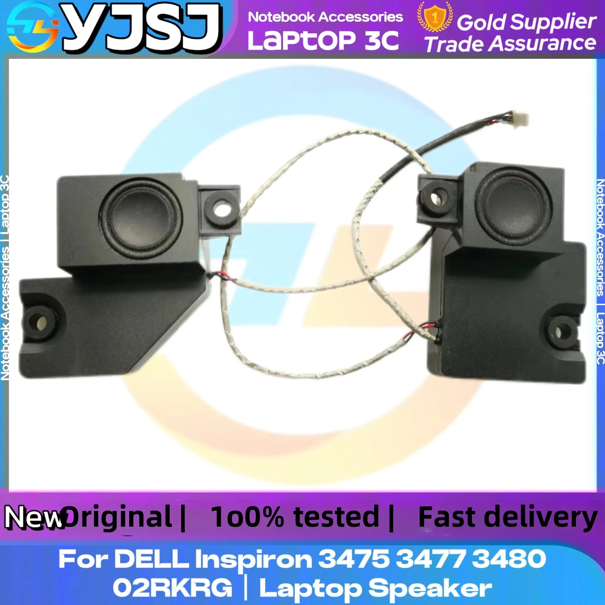 

NEW GENUINE Original Laptop Speaker For DELL Inspiron 3475 3477 3480 02RKRG built-in speaker left and right speakers