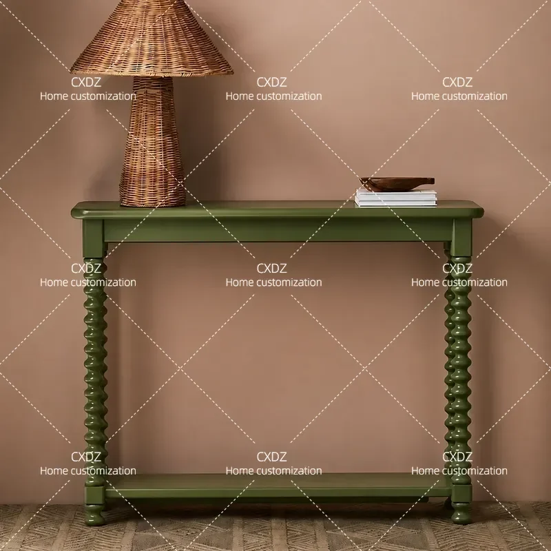 Solid Wood Entryway Table Narrow Console Table for Hallway Foyer Decor Wall Mounted Side Table Modern Minimalist Entrance