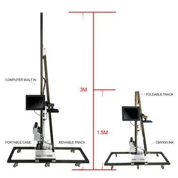 Horký prodej 3D UV vertikální nástěnný tiskový stroj automatická nástěnná tiskárna pro domácnost vnitřní venkovní dřevo sklo PVC kov 10 nejlepší prodej 3D nástěnná tiskárna - №3