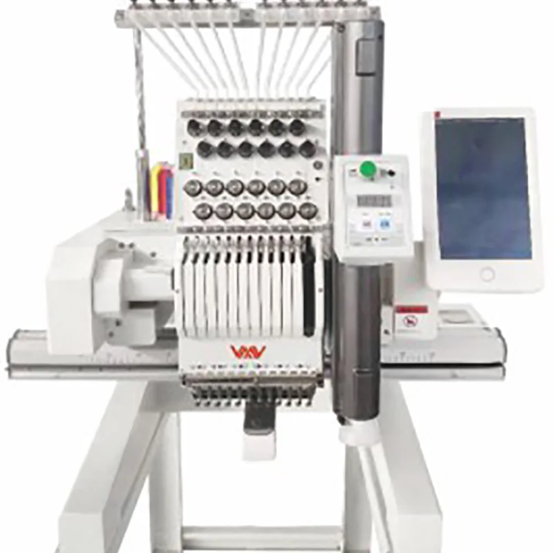 VMA V-1201N 1200*400MM 12 Needles Single Head Embroidery Machine Device 1200rpm With 10 Inch Touch Screen