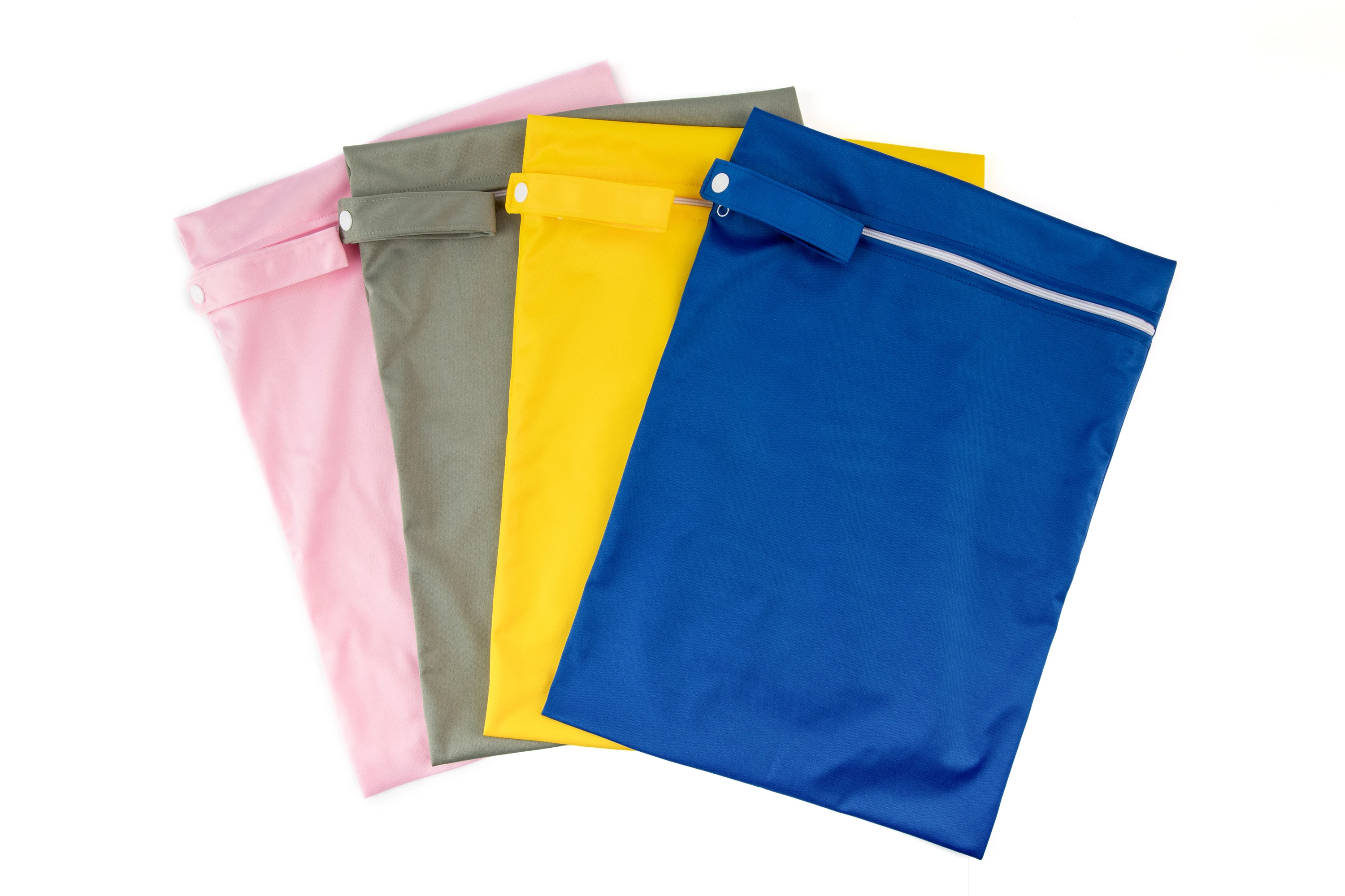 AIO tas popok TPU motif kartun, tas popok basah ritsleting ganda tahan air, wadah Liner Laundry untuk popok kain