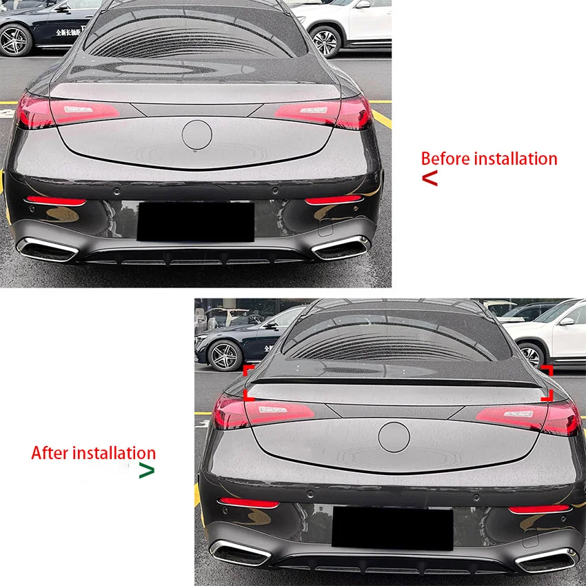 For 2024+Mercedes Benz CLE Coupe C236 CLE260 300 CLE53 AMG Rear  Trunk Wing Spoiler Tail Wings Splitter Car Accessories
