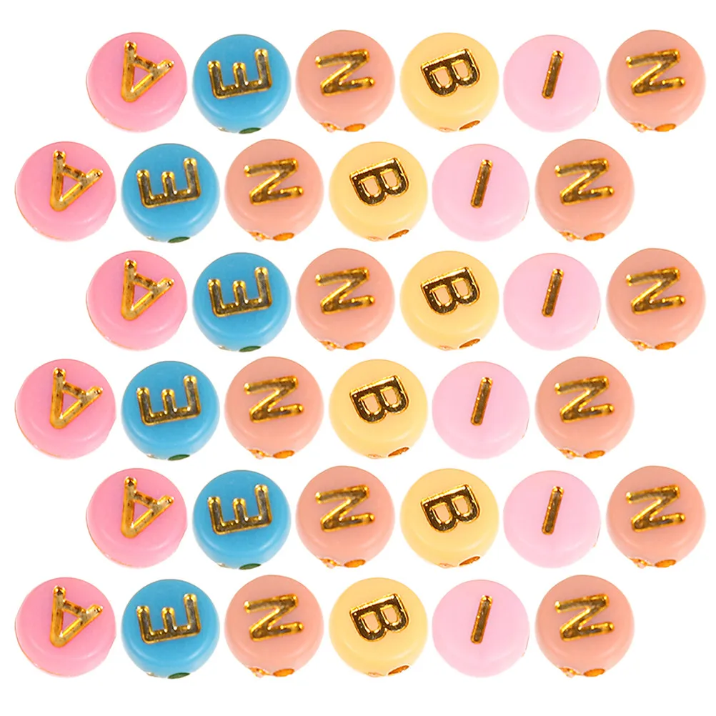 

1000 шт. многофункциональных пластиковых бусин-букв для рукоделия, изготовления украшений своими руками: ожерелий, браслетов, серег и аксессуаров