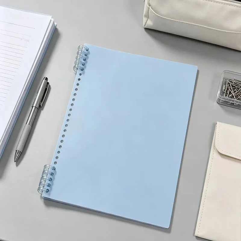2 sets of blue replaceable binder covers, sturdy and durable, suitable for binding documents and loose leaf paper