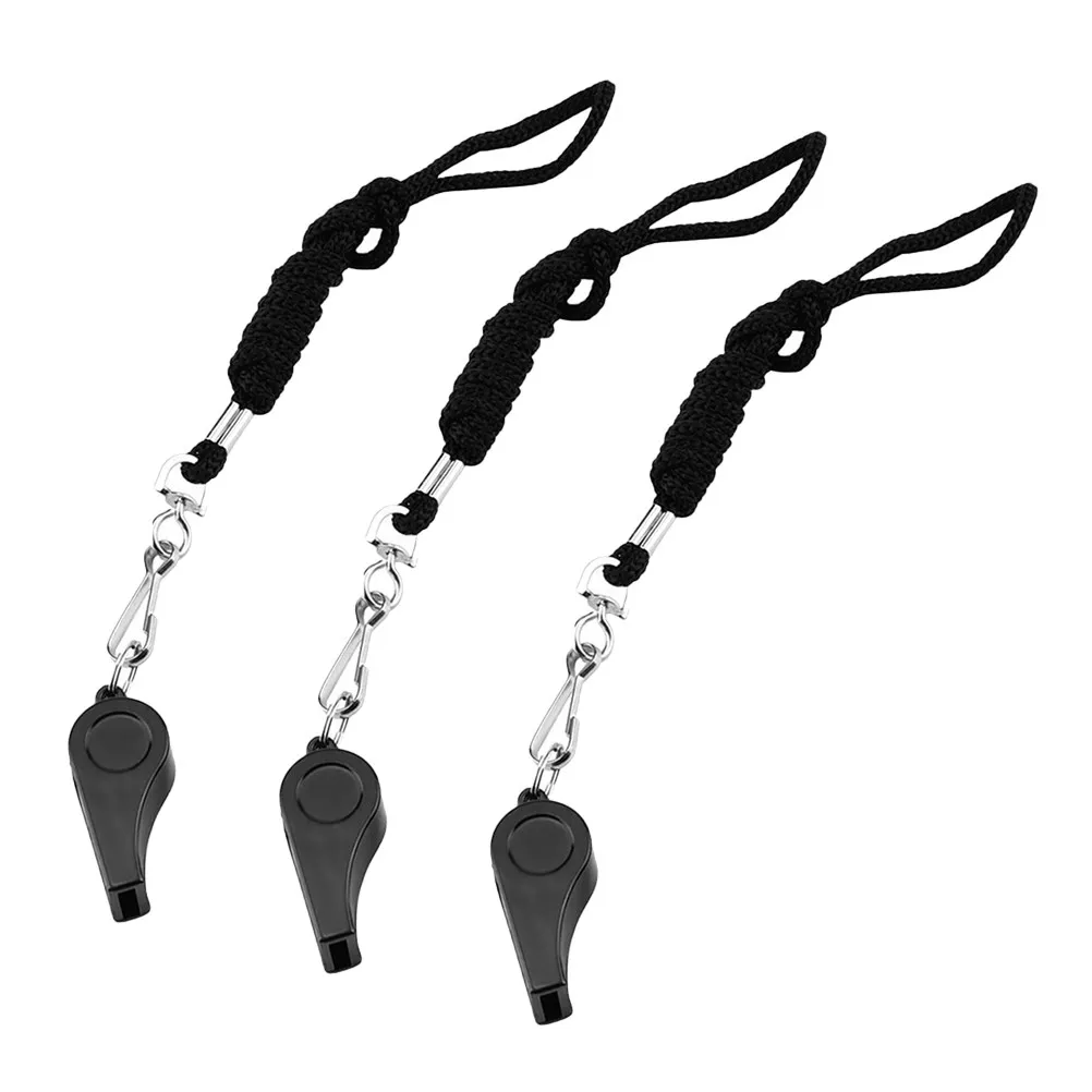 

3pcs Referee Whistle Plastic Loud Sports Whistle For Football Basketball Survival Rescue Outdoor Emergency Dog Training
