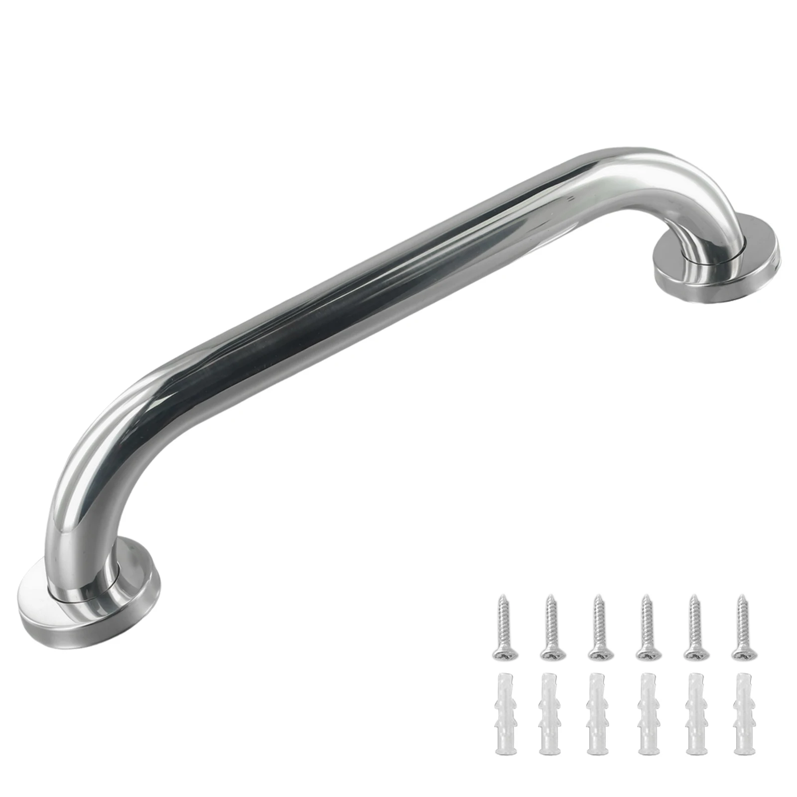 Rail Stainless steel Silver Handgrip Support Tub Grip 300/400/500mm Shower Bar Bathroom Hand Towel Catch Useful