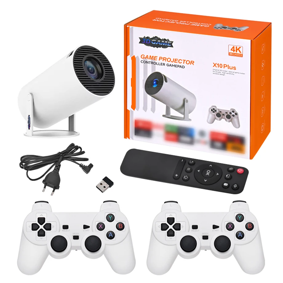 

X10 Plus Video Game Projector 720P 10000 Games Android 11 Wifi Video Game Console Portable Home Theatre Video HY300 Projectors