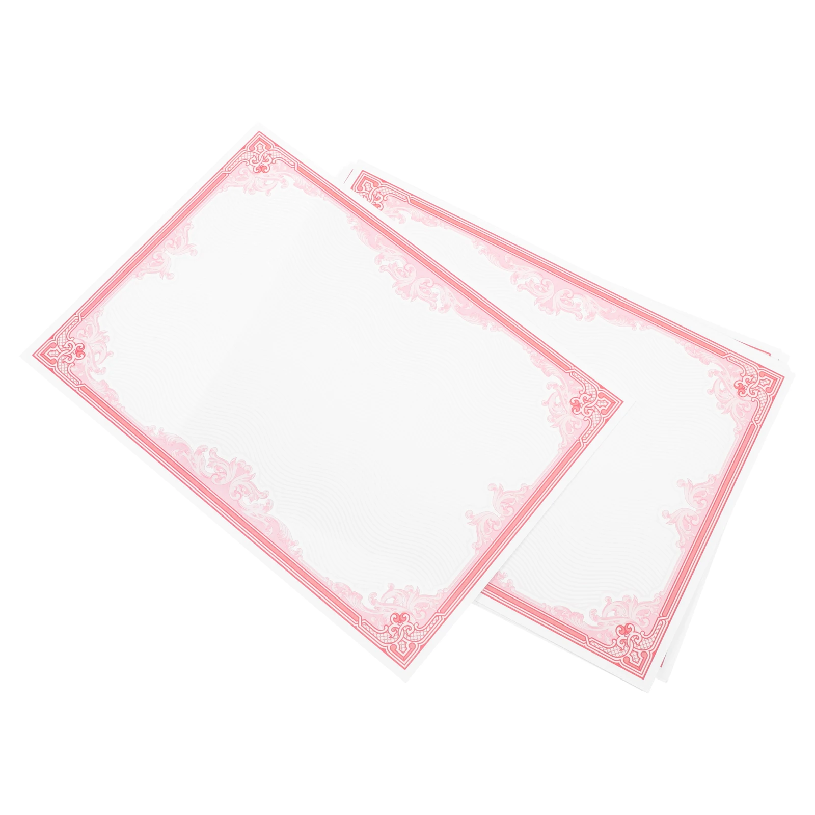 10 أوراق شهادة التعرف على الورق الداخلي وشهادات الانتهاء ورق دبلوم قابل للطباعة