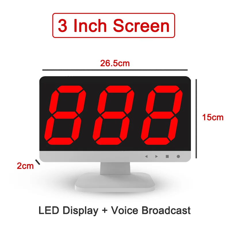 Imagem -02 - Jiantao Jt362 Mais f6 com 10 Pagers Desktop Som Amplificador Sistema de Chamada sem Fio Dígitos Led Display para Food Truck Hookah