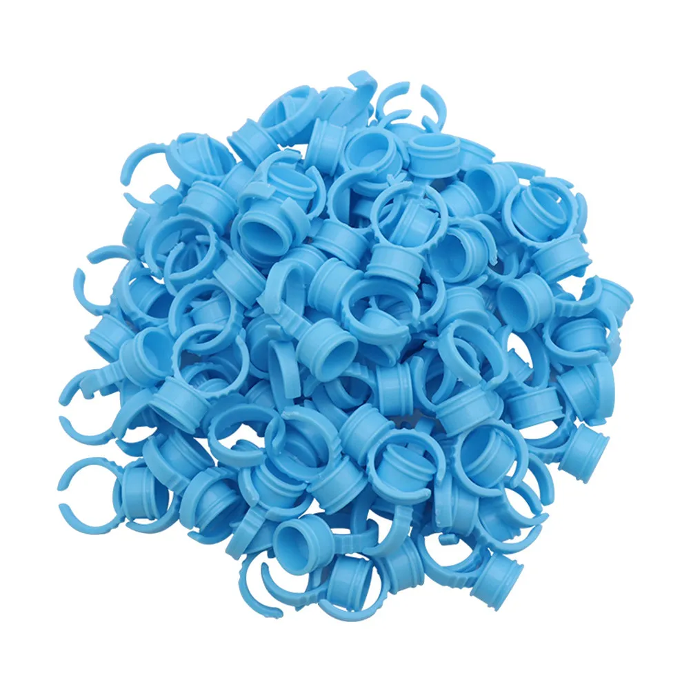 

200 шт. легких портативных колечек для пигмента для татуировок, контейнеров для клея для ресниц и чернил, принадлежностей для салонов красоты, аксессуаров для макияжа