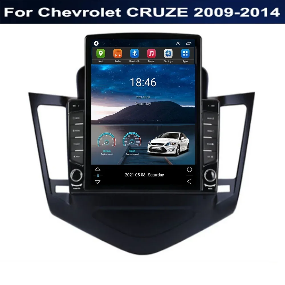 

9,7 "Android 14 для Chevrolet CRUZE 2009-2011 2012-2014 Тип Tesla Мультимедийный автомобильный радиоплеер Навигация GPS Без камеры DVDDSP