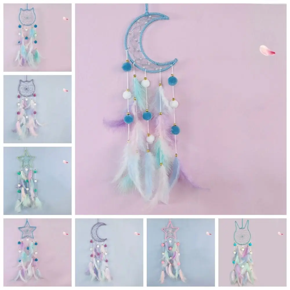 Windbell Dream Catcher Car Hanging Feather Dreamcatcher Wall Decor Wind Chimes Decoration Creative Decoration Art