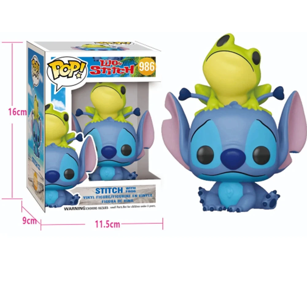 Gorąca Wyprzedaż Elf Star Baby Stitch Stitch Mała Złota Ręcznie Robiona Lalka z Winylu PVC Zabawka Prezent dla Dzieci