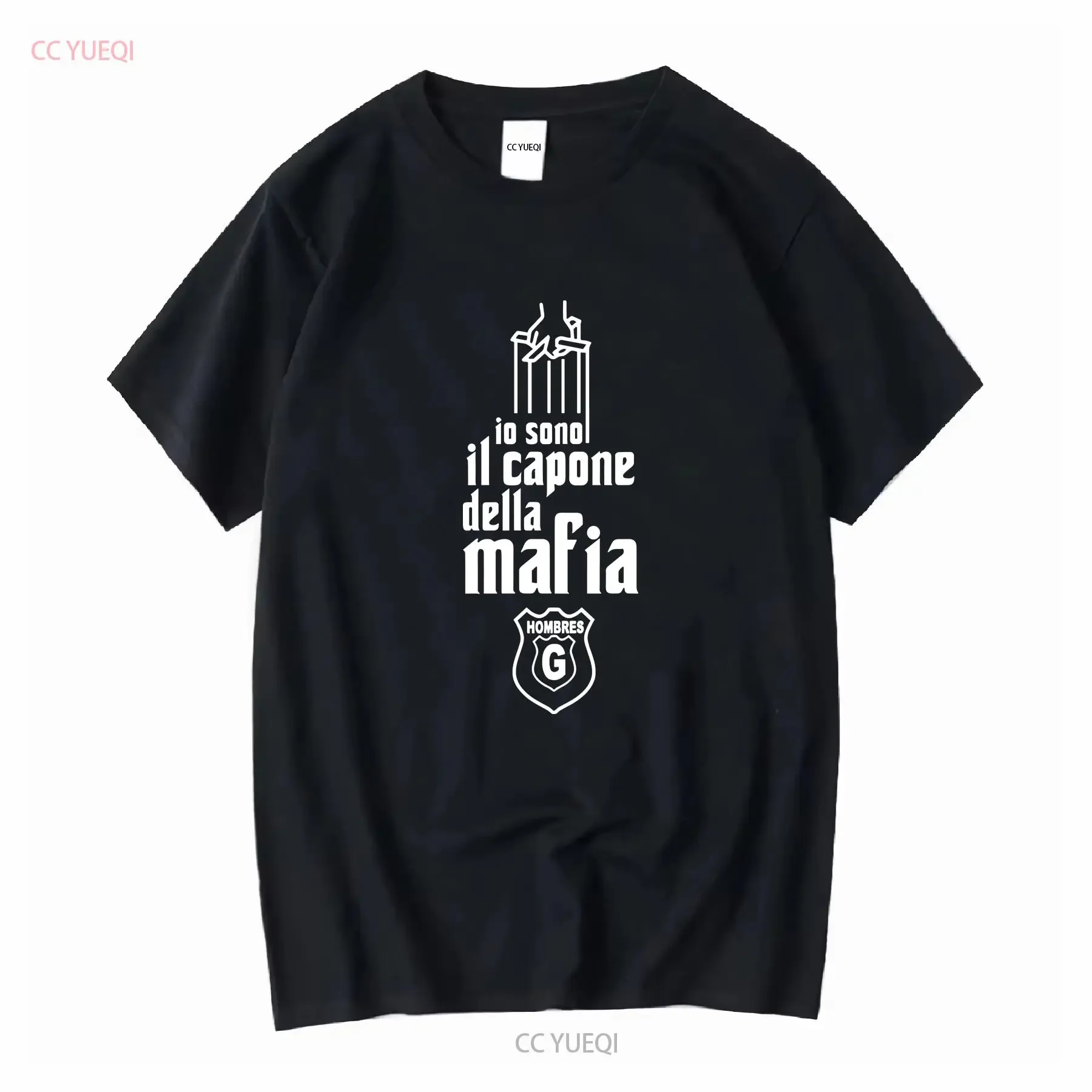 Hombres G Venezia io Sono il Capone Della Mafia español banda de Rock rara camiseta vintage ropa de calle lavada suave elegante