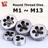 Thread Die Metric Round Dies Cutting Tool Right Hand Alloy Steel M1 M2 M2.5 M3 M4 M5 M6 M7 M8 M9 M10 M11 M12 M13