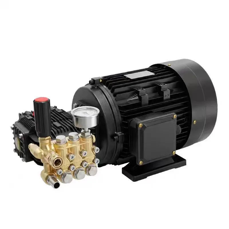 High pressure pipeline cleaning brush machine pump equipment pump head motor spray 380v