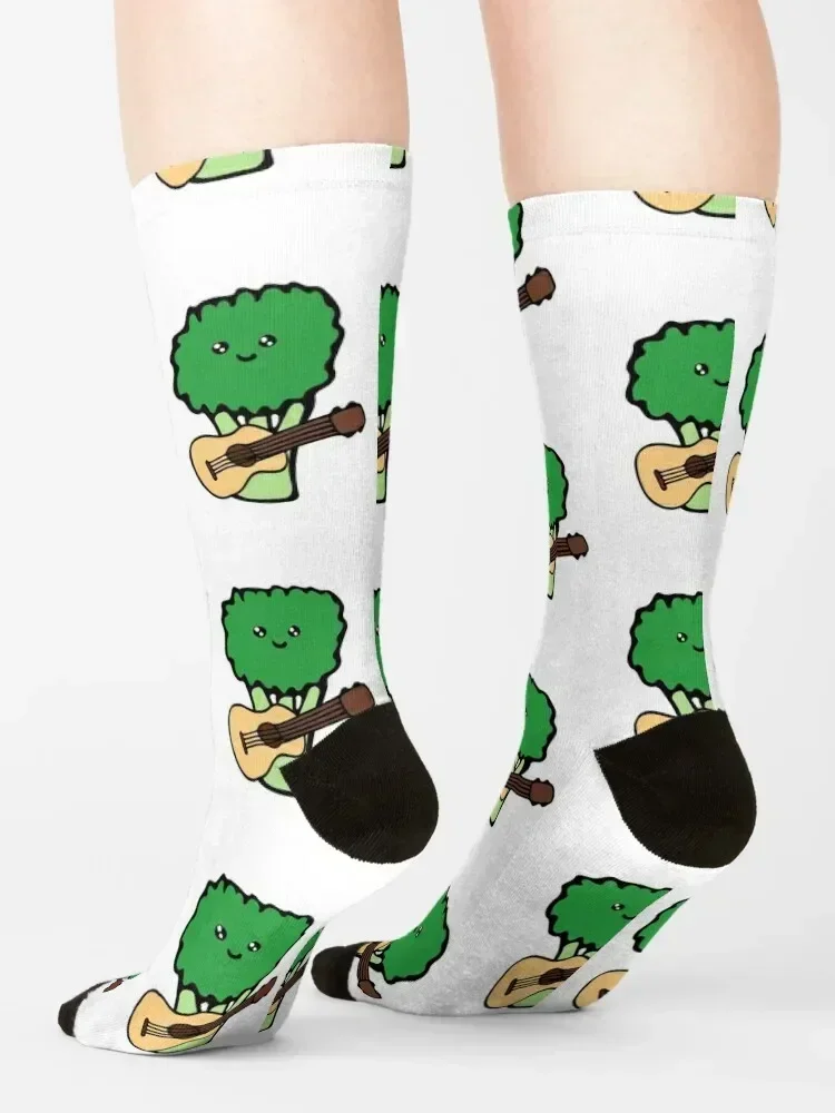 Broccoli pattern guitar Socks summer sport Stockings man winter gifts Socks Women's Men's