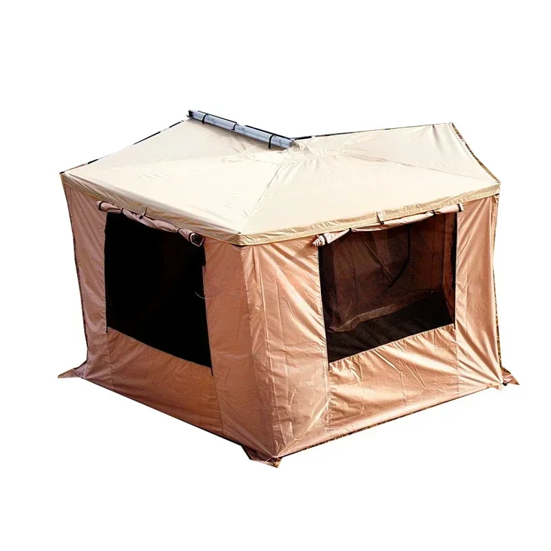 

Car Tent with Freestanding Roof, Large House Shaped, SUV, 4-8 Person, Outdoor, 270 Degree, Awnings