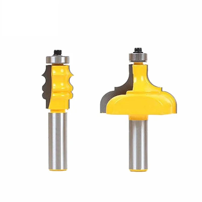 3pcs 12mm 1/2" Shank Picture Frame Line Router Bit C3 Carbide Classical Milling Cutter for Wood Woodworking Tenon Cutters