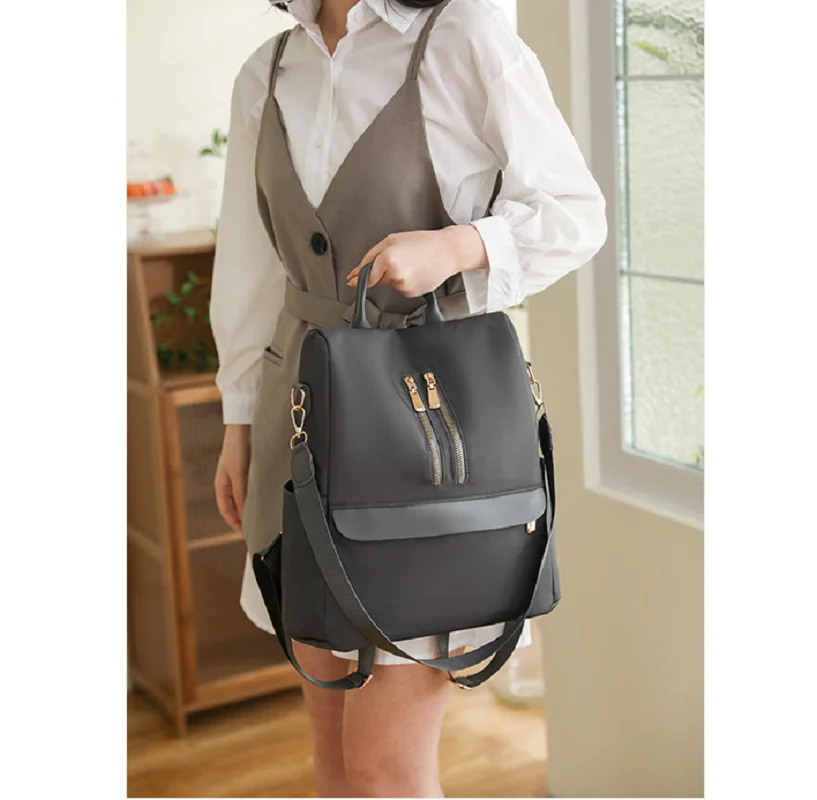 2025 Korean Fashion Large Capacity Women Travel Backpack Waterproof Oxford Casual Shoulder Bags Anti Theft Handbag School Bag