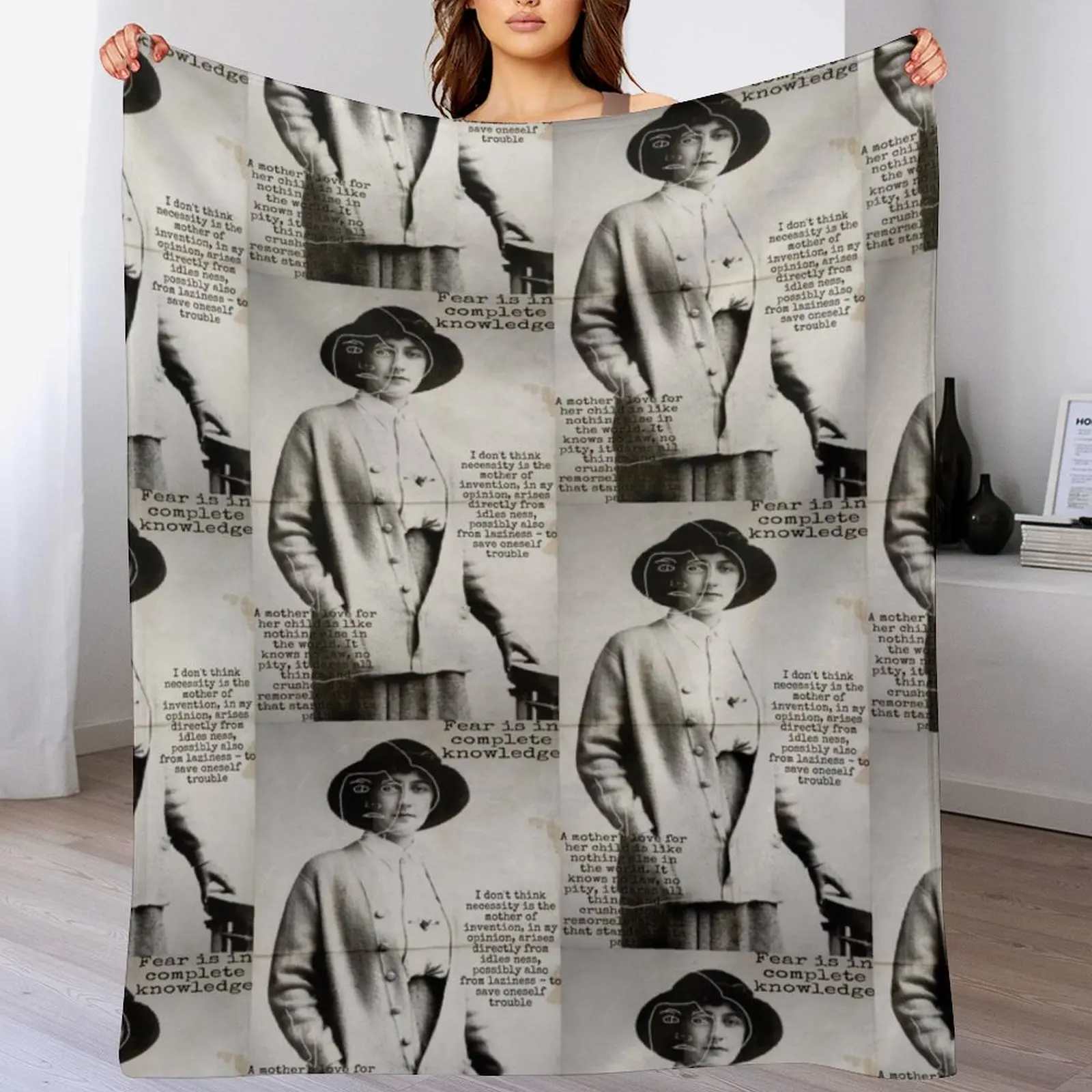 agatha christie appreciation Throw Blanket Flannels Warm Blankets